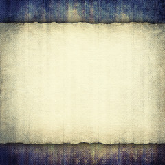 Blank paper sheet on grunge background