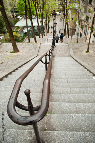 Tapeta ścienna Schody do montmartre