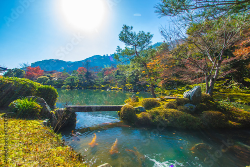 Naklejka samoprzylepna Arashiyama w Kioto, w Japonii