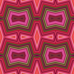 Poster - Seamless Colorful Retro Pattern Background