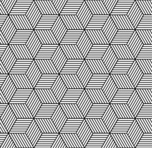 Seamless Geometric Pattern With Cubes