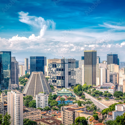 Board z aluminiowym obramowaniem Centrum finansowe Rio De Janeiro, Brazylia