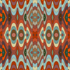 Poster - Vector Seamless Abstract Wavy Background