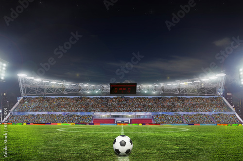 Board z aluminiowym obramowaniem Stadion przed meczem