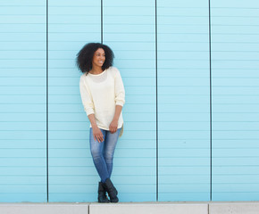 Wall Mural - Beautiful african woman smiling