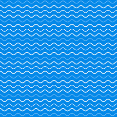 Wall Mural - Vector seamless abstract pattern, waves