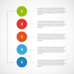 Wall Mural - Vector Infographic timeline report template