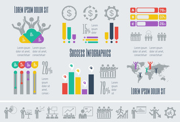 Sticker - Business Infographic Template.