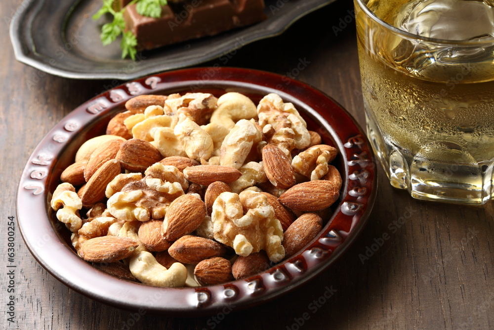 ブランデーとチョコレートとナッツ