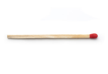 close-up of a red match