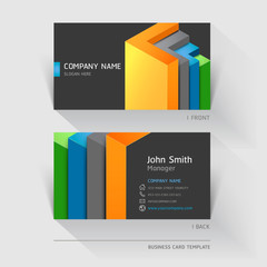 Wall Mural - Business card abstract background. Vector illustration.