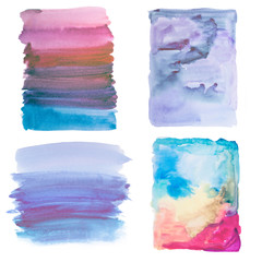 Wall Mural - colorful retro vintage abstract watercolour / aquarelle art hand