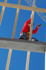 Wall Mural - construction de maison - charpente