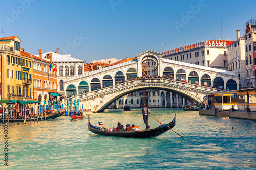 Naklejka - mata magnetyczna na lodówkę Rialto Bridge in Venice