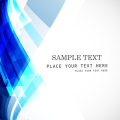 Canvas Print - Abstract stylish technology blue colorful wave background vector