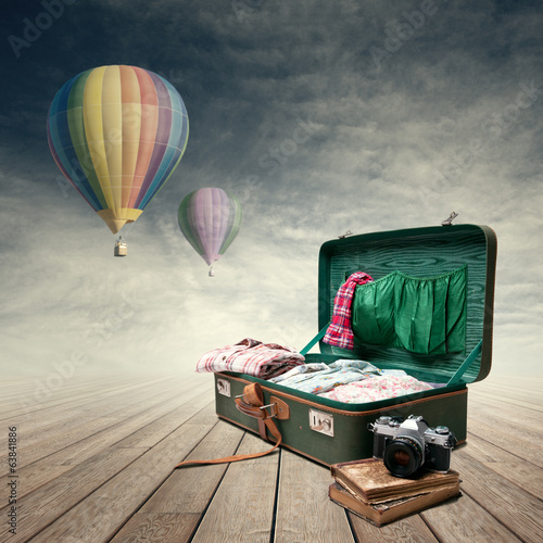 Fotoboard na płycie Bagaż fotoreportera