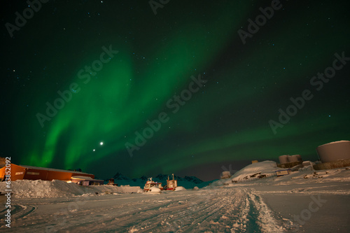 Tapeta ścienna Zorza polarna nad Tasiilaq, Grenlandia