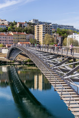 Poster - La passerelle de la paix à Lyon