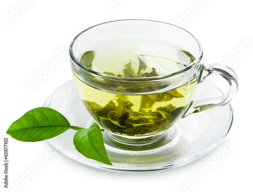 Board z aluminiowym obramowaniem Zielona herbata.