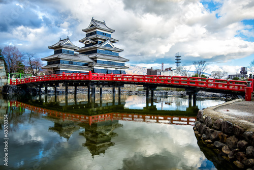Naklejka samoprzylepna Zamek matsumoto, japonia