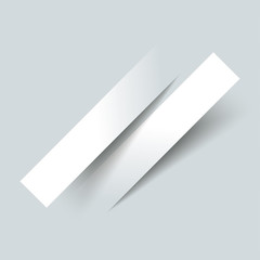 Canvas Print - Infographic 2 Cutting Bevel Banners