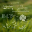 Agricultural industry infographic design.