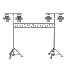 Canvas Print - cartoon image of stage light