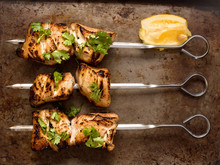 Barbecued Chicken Skewer