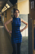 © tinx - Pretty girl posing in railroad station underpass