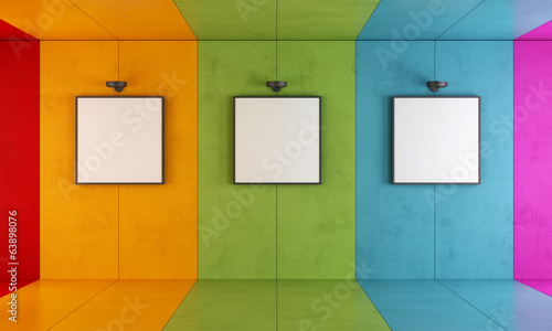 Fotomural Colorful modern art gallery