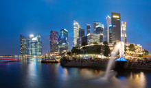 Singapore Skyline And Cityscape
