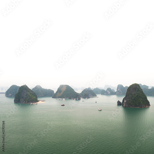 Tapeta ścienna Halong bay wietnam panoramiczny widok