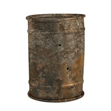 Realistic 3d Render Of Rusty Can