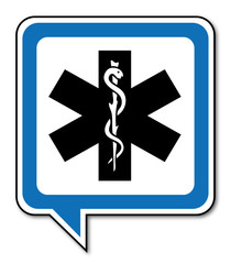 Wall Mural - Logo ambulance.