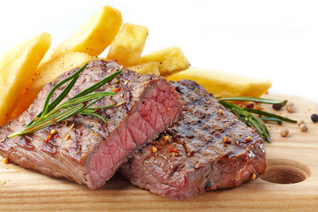 grilled beef steak