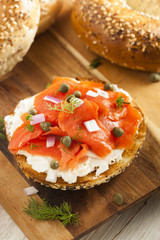 Sticker - Homemade Bagel and Lox