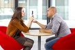 ignoring a boring date while on a cell phone