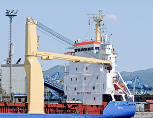 Wall Mural - cranes on deck