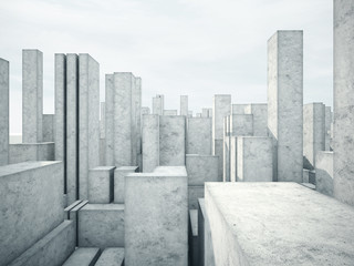 Wall Mural - abstract concrete architecture