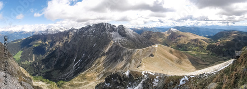 Board z aluminiowym obramowaniem Chodzenie po górach Meran