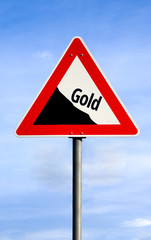 Sticker - Fallender Goldkurs