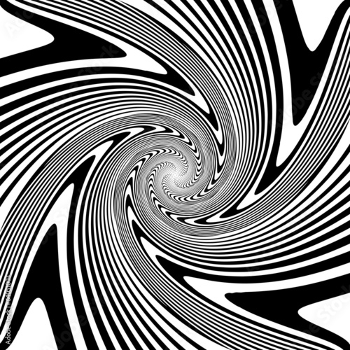 Board z aluminiowym obramowaniem Projekt tło złudzenie ruchu monochromatyczne spirala