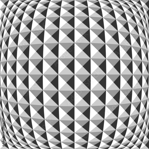 Board z aluminiowym obramowaniem Projekt monochromatyczny wypaczony wzór geometryczny