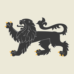 Wall Mural - Heraldic lion