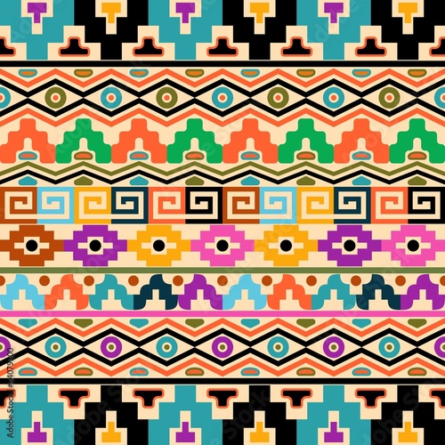 Obraz na płótnie canvas dwuczęściowy "dyptyk" Tło aztec