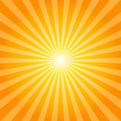 Poster - Orange rays texture background