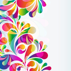 Wall Mural - abstract colorful arc-drop background.
