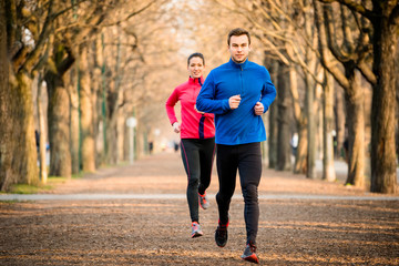 Sticker - Couple jogging together