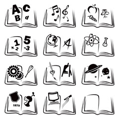 Canvas Print - Learning icons