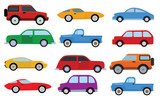 Fototapeta  - Simple cars collection